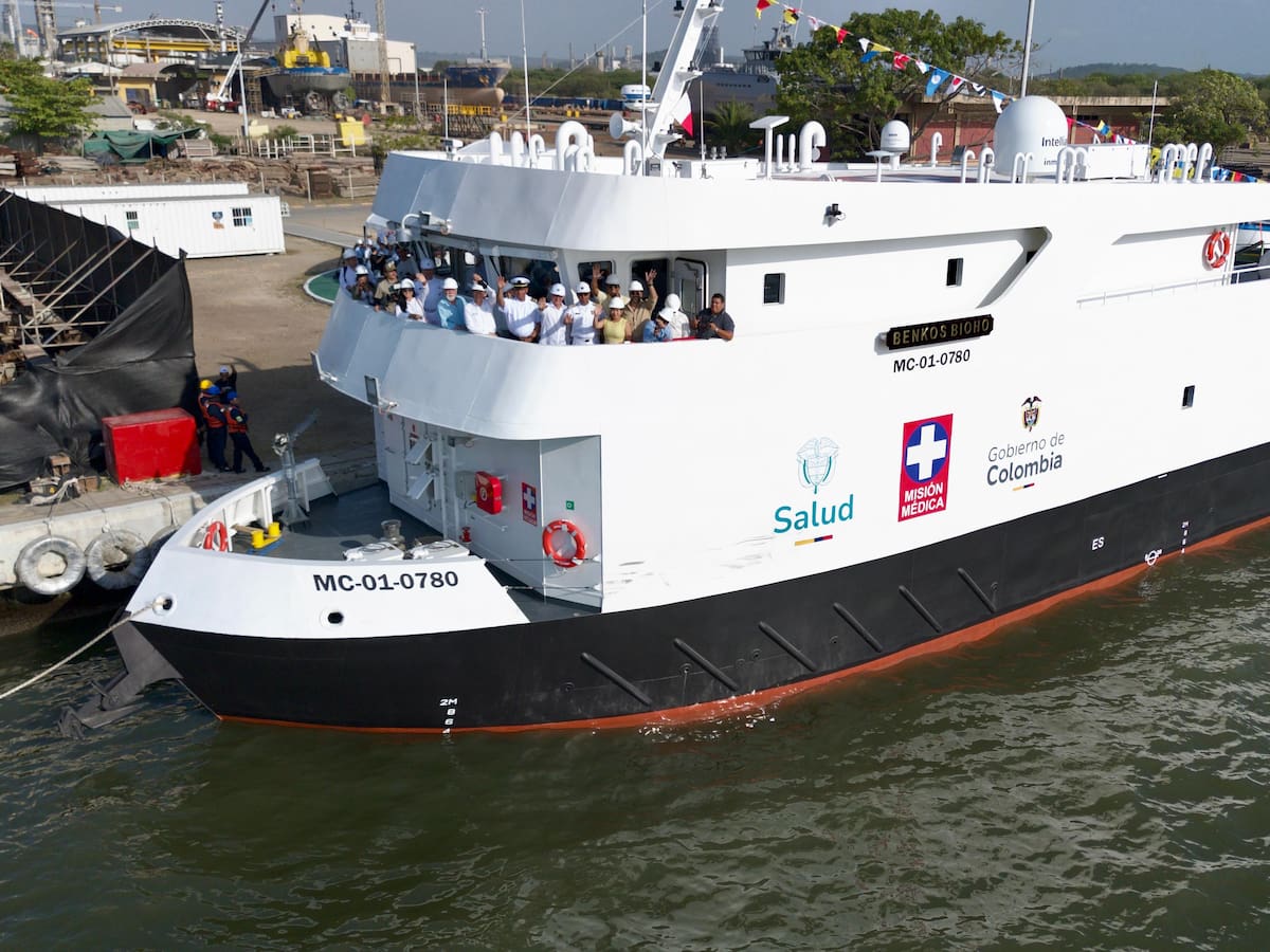El Buque Hospital Benkos Biohó beneficiará habitantes de las riberas de cinco ríos del Pacífico