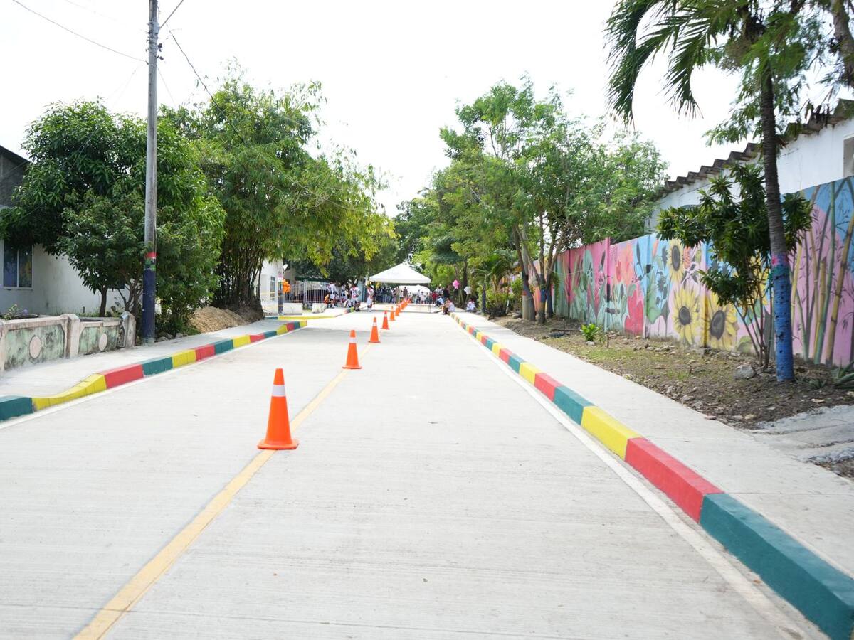 Nueva vía da acceso al estadio de softbol del barrio Blas de Lezo