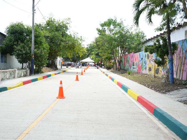 Nueva vía da acceso al estadio de softbol del barrio Blas de Lezo