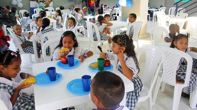Programa de Alimentación Escolar. Foto: Colprensa