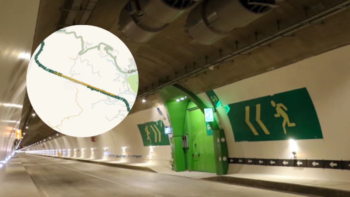 Este es el túnel más largo entre Bogotá y Villavicencio: mide 4.5 kilómetros
