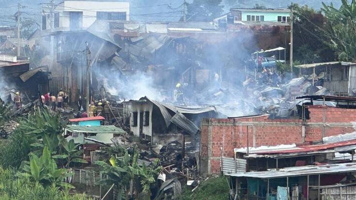 Alcalde del municipio de Calarcá sobre incendio