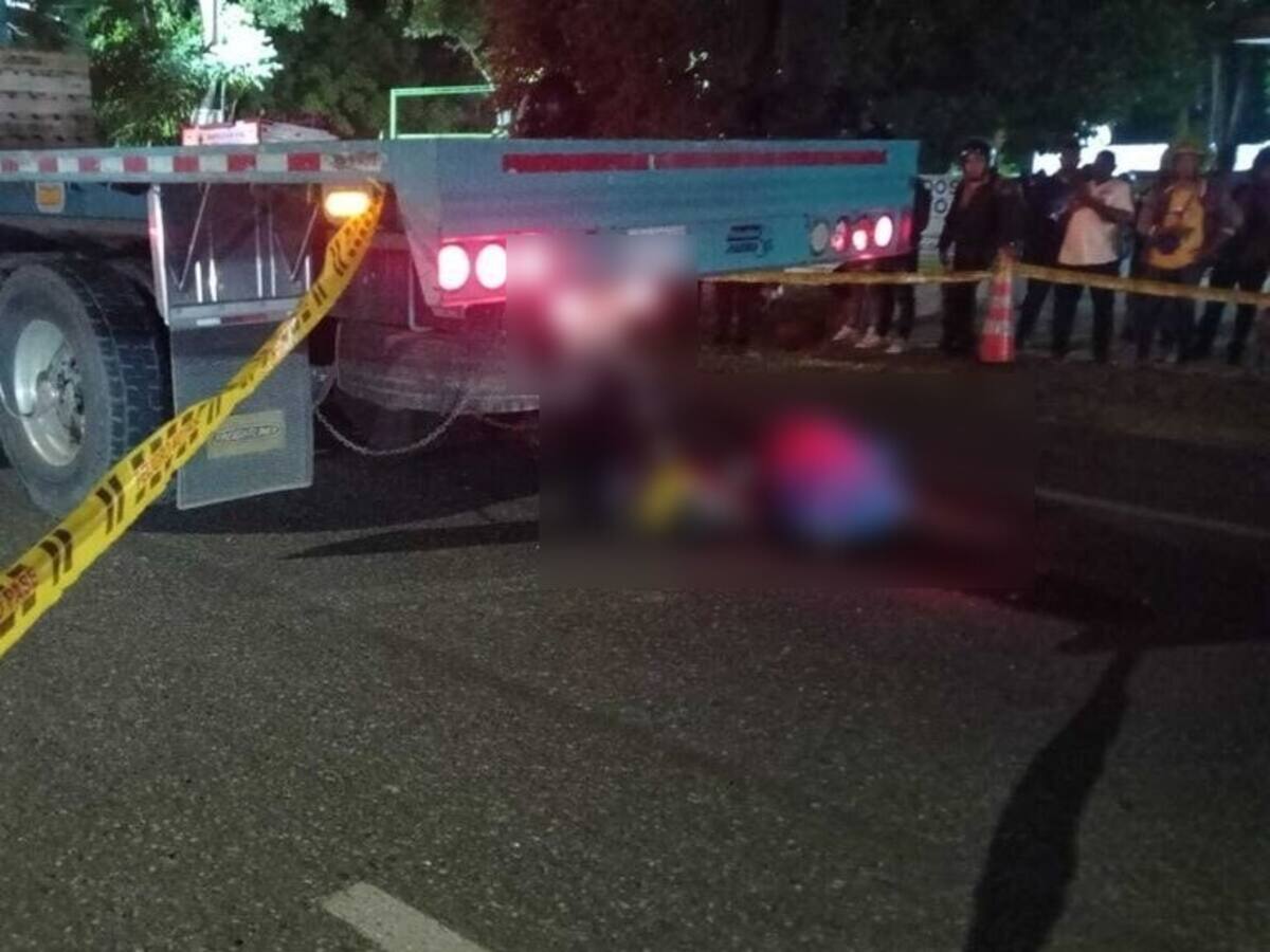 Motociclista murió tras chocar con un tractocamión cerca del peaje de Turbaco, Bolívar