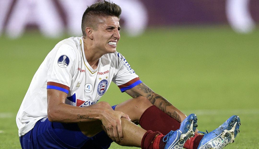 Juan Pablo Ramírez, jugador del Esporte Clube Bahia, denunciado por racismo en contra de Gerson de Flamengo.