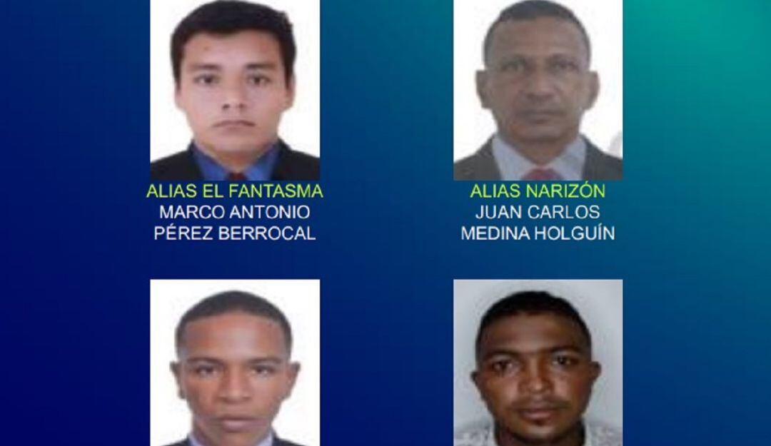 Estos cuatro presuntos delincuentes estarían vinculados a robos contra personas, establecimientos y medios informáticos.