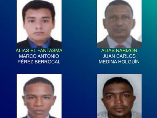 Estos cuatro presuntos delincuentes estarían vinculados a robos contra personas, establecimientos y medios informáticos.