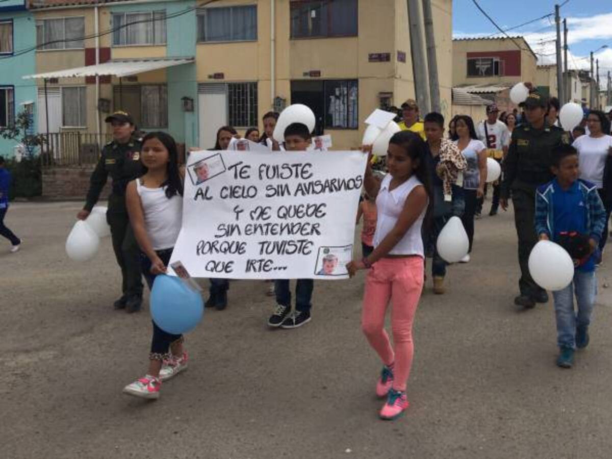 Habitantes de Soacha marchan en solidaridad con familia de Juan Sebastián