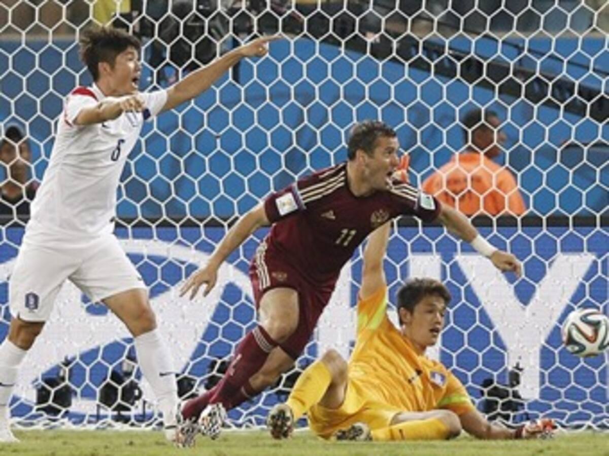 Rusia y Corea del Sur empataron en su debut