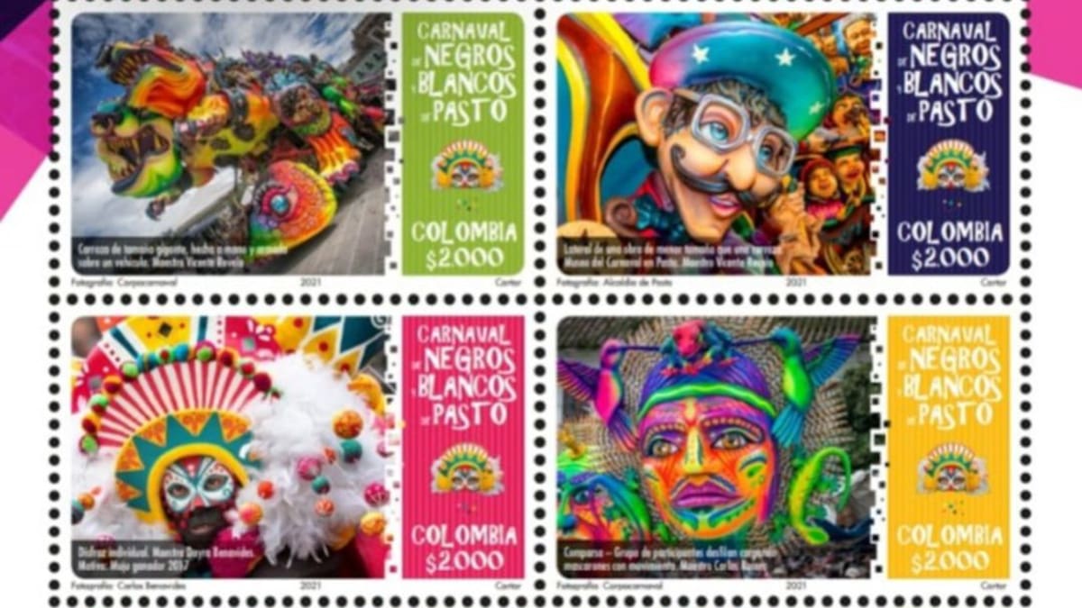En circulación emisión filatélica del Carnaval y Barniz de Pasto