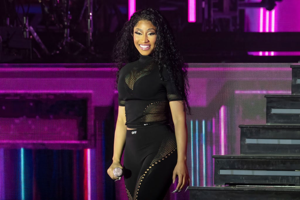 RALEIGH, NORTH CAROLINA - APRIL 07:  Nicki Minaj performs DURING the 2024 Dreamville Music Festival at Dorothea Dix Park on April 07, 2024 (Photo by Astrida Valigorsky/WireImage)