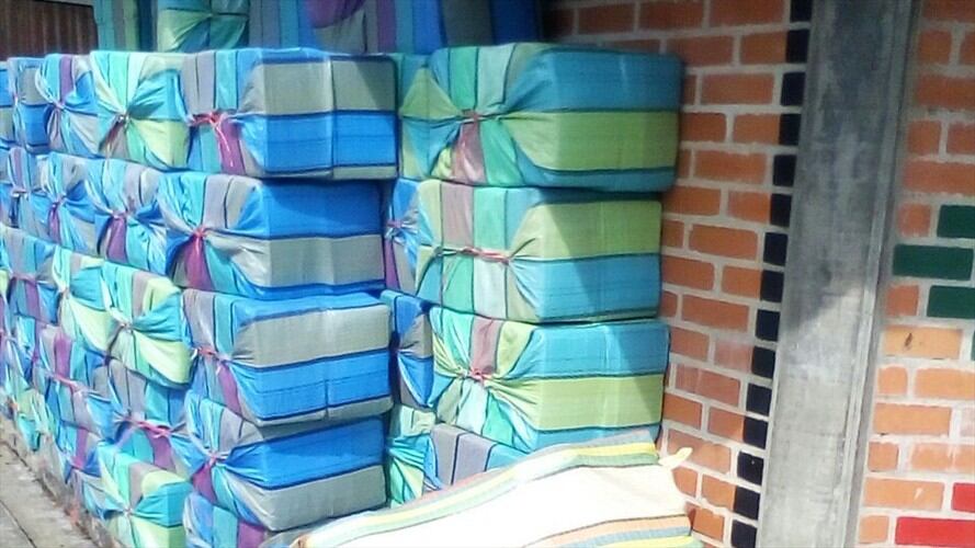 Indígenas incautan tres toneladas de marihuana en Cauca. Foto: Cortesía Roque Parra.