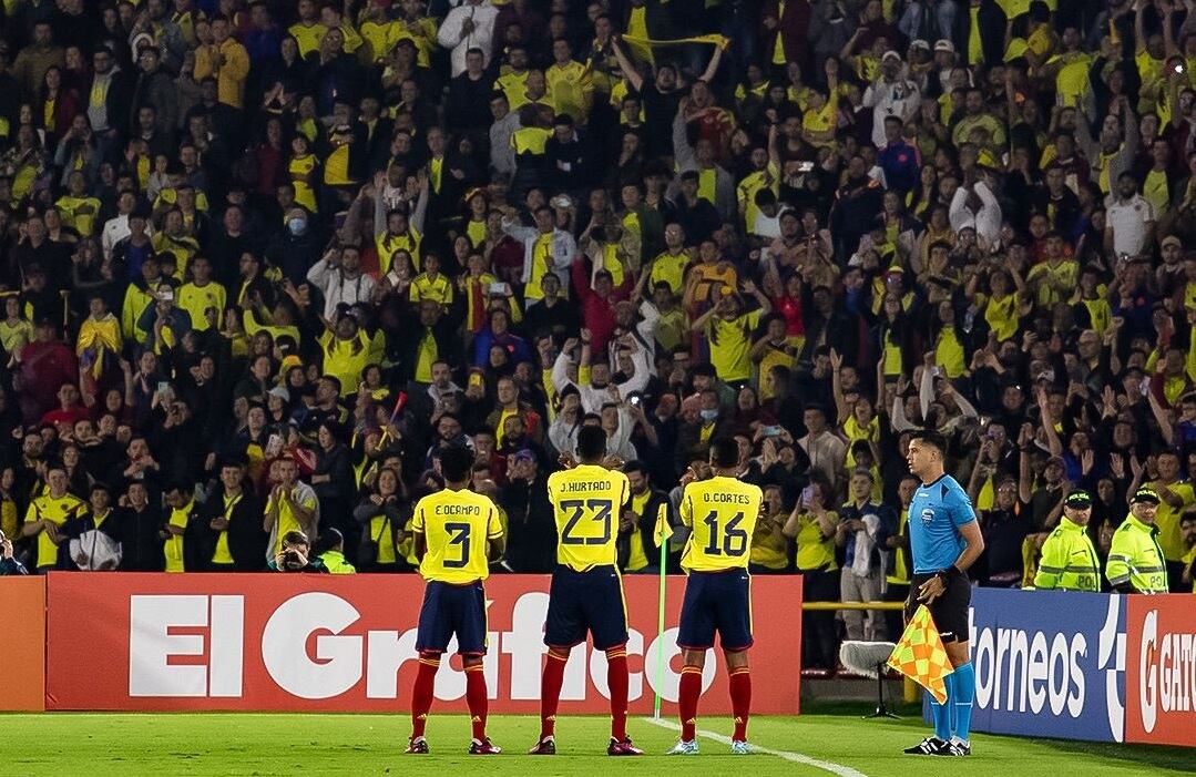 Selección Colombia Sub-20 en El Campín / @FCFSeleccionCol