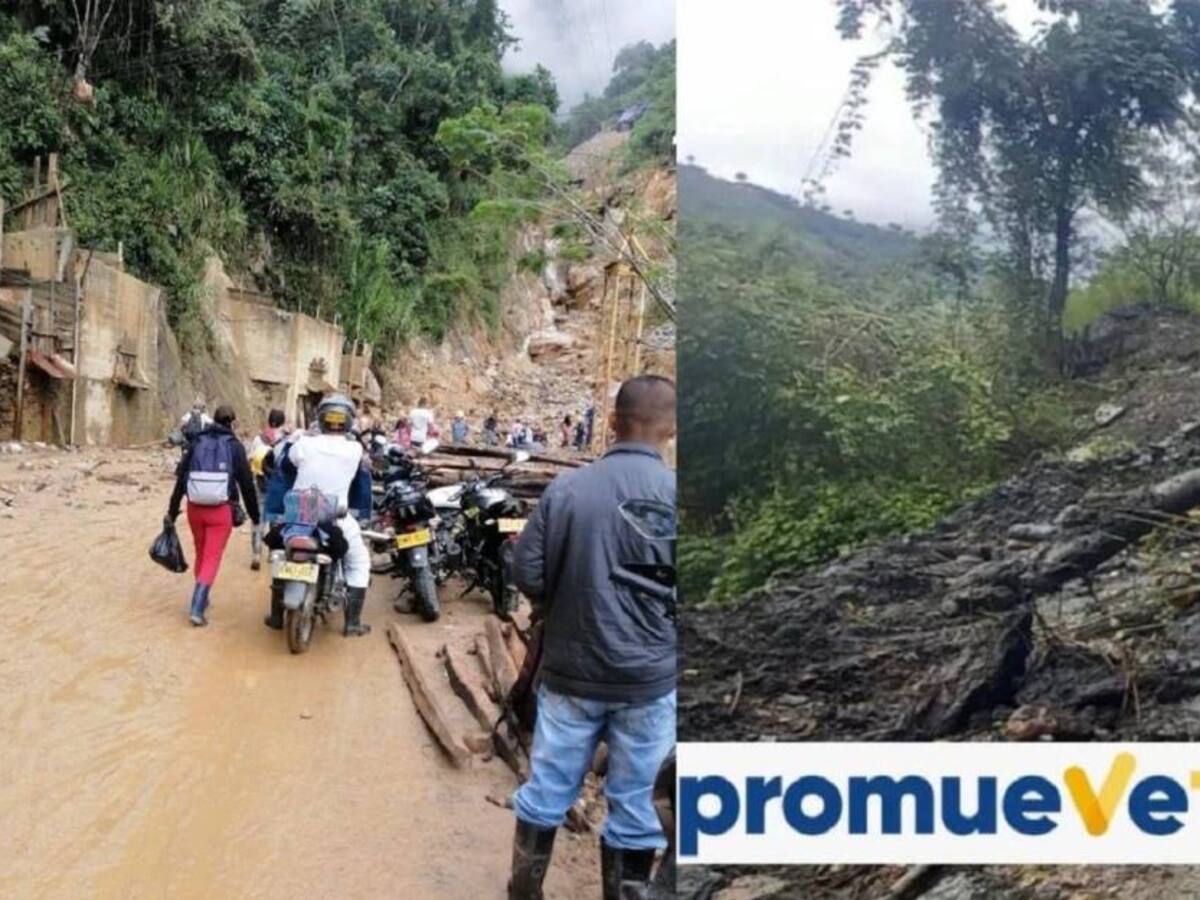 En Pácora y Marmato, Caldas, las fuertes lluvias han provocado derrumbes
