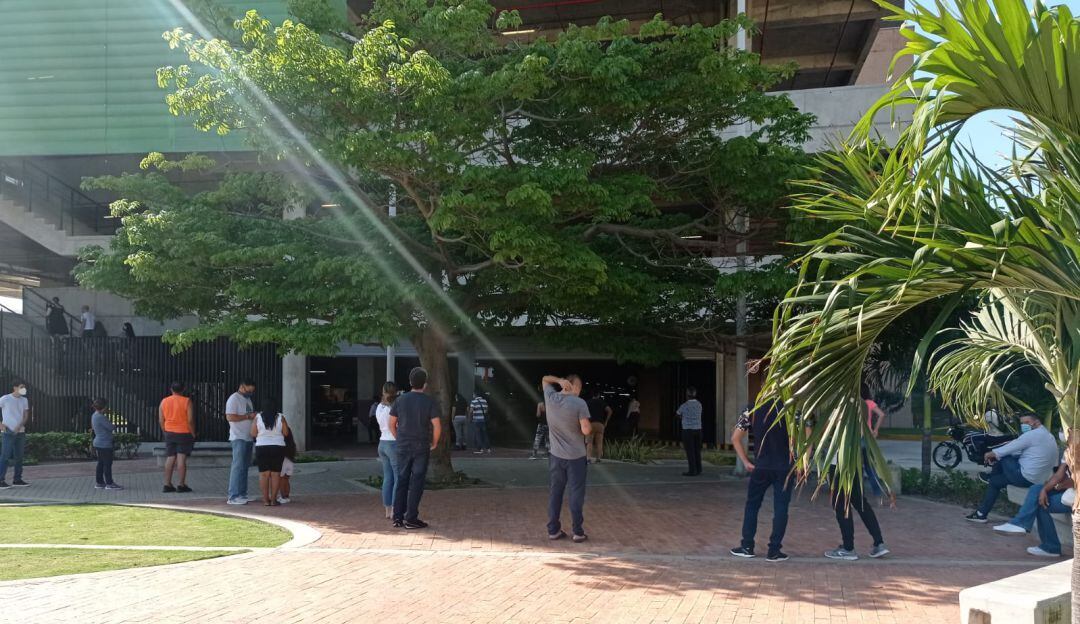 Punto de toma de muestras COVID-19 en Barranquilla