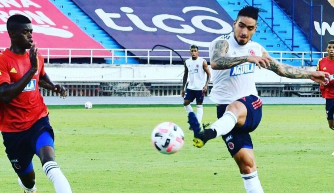Cristian Arango en microciclo de la Selección Colombia