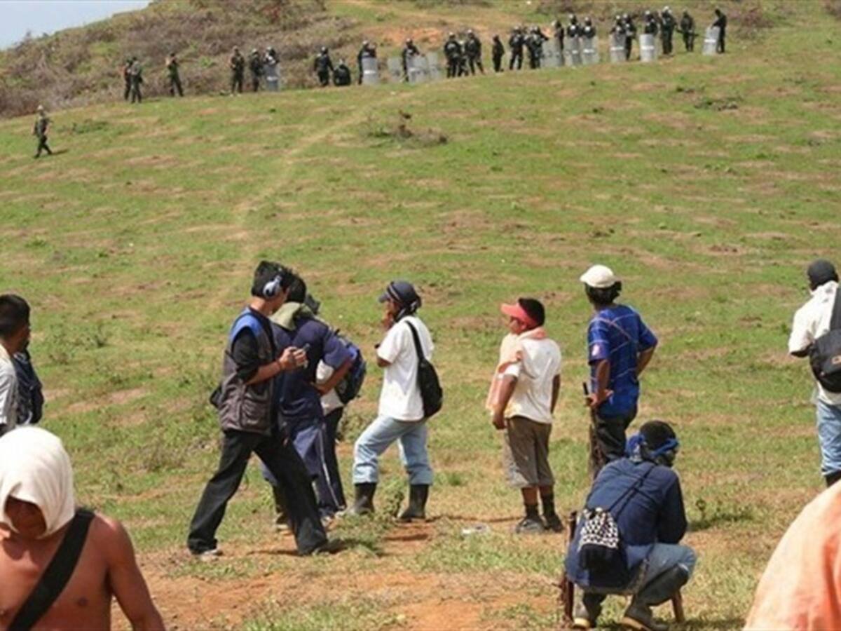 Ministros no pudieron levantar protesta de indígenas en Cauca
