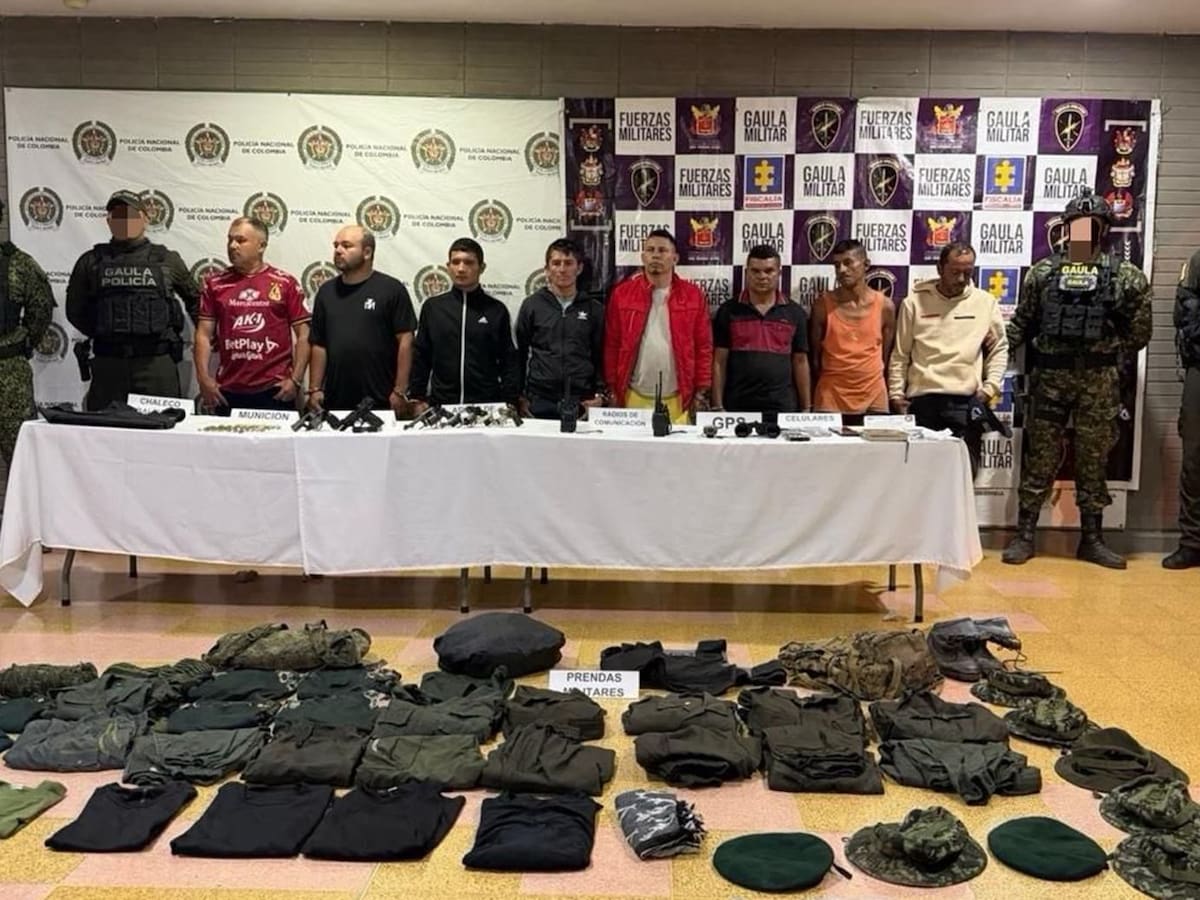 Capturan a 8 integrantes de las disidencias de alias Calarcá en el Tolima