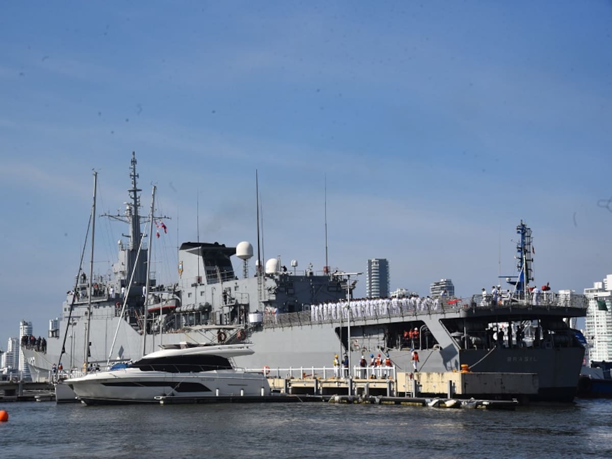 Buque-Escuela “Brasil” visita Cartagena por Viaje de Instrucción de Guardiamarinas