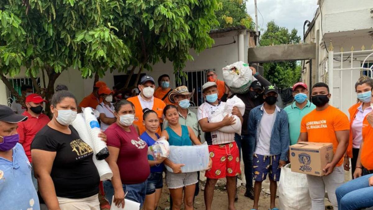 Damnificados por inundaciones en el Magdalena reciben ayudas humanitarias