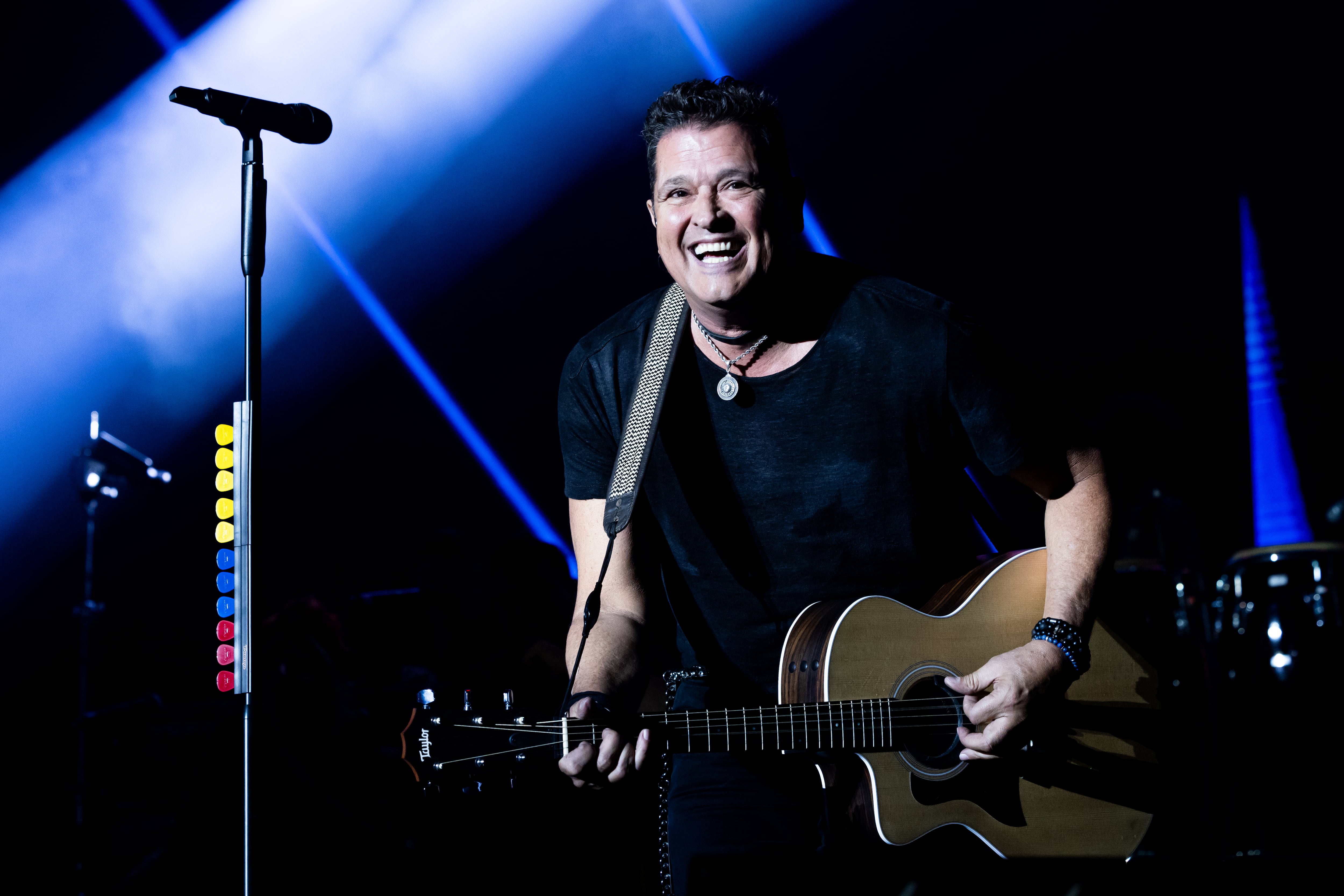MADRID, SPAIN - JULY 14: Carlos Vives performs in concert at WiZink Center on July 14, 2024 in Madrid, Spain. (Photo by Aldara Zarraoa/Redferns)