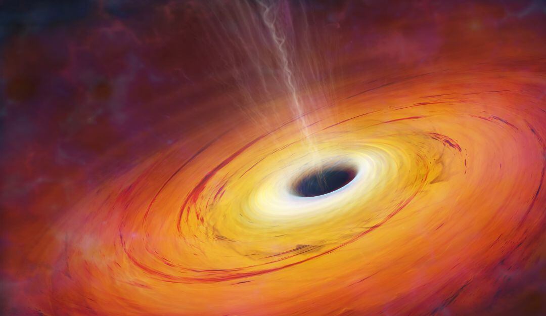 Agujero Negro en el espacio 