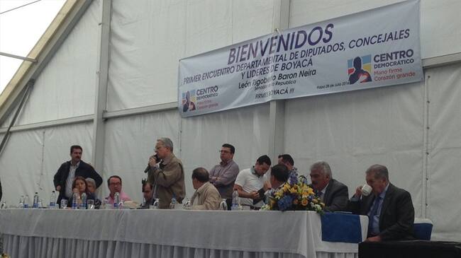 Encuentro departamental de dirigentes del Centro Democrático.. Foto: Erika González - W Radio