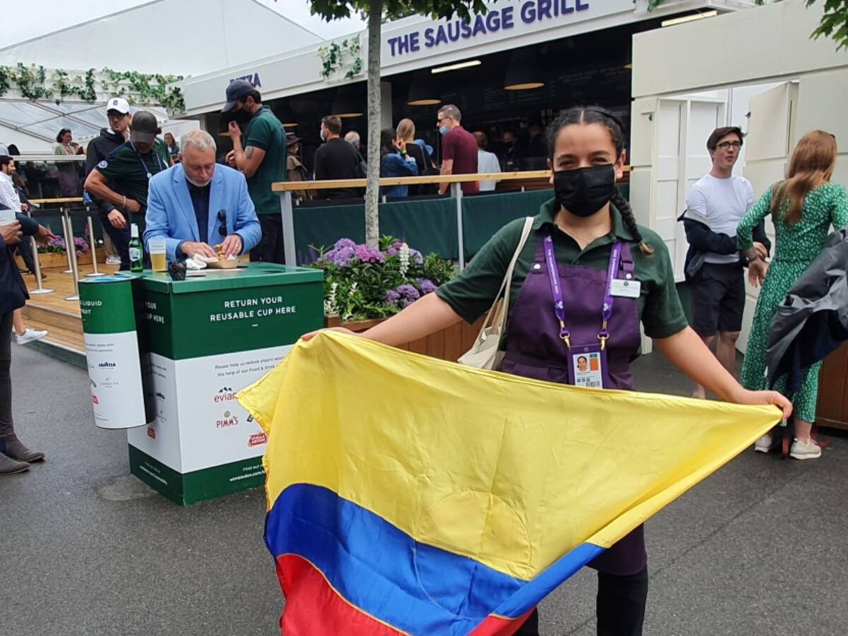 Vendió salchichas en Wimbledon y fue el gran apoyo de los colombianos