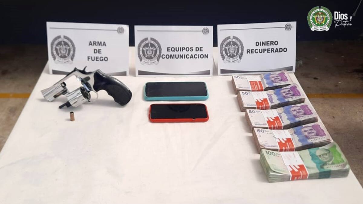 La Policía frustró el hurto de 30 millones de pesos en San Pedro de los Milagros