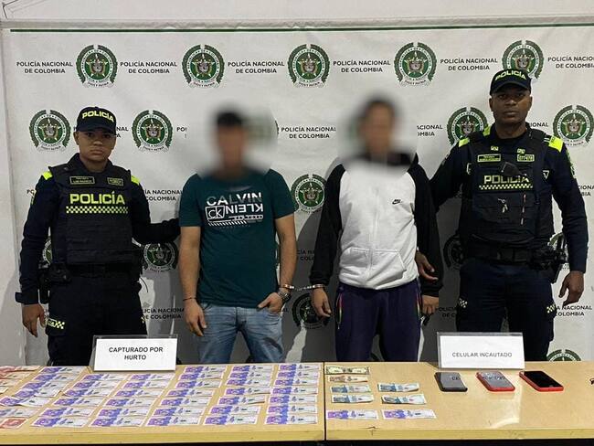 Capturados por secuestro- foto policía Metropolitana