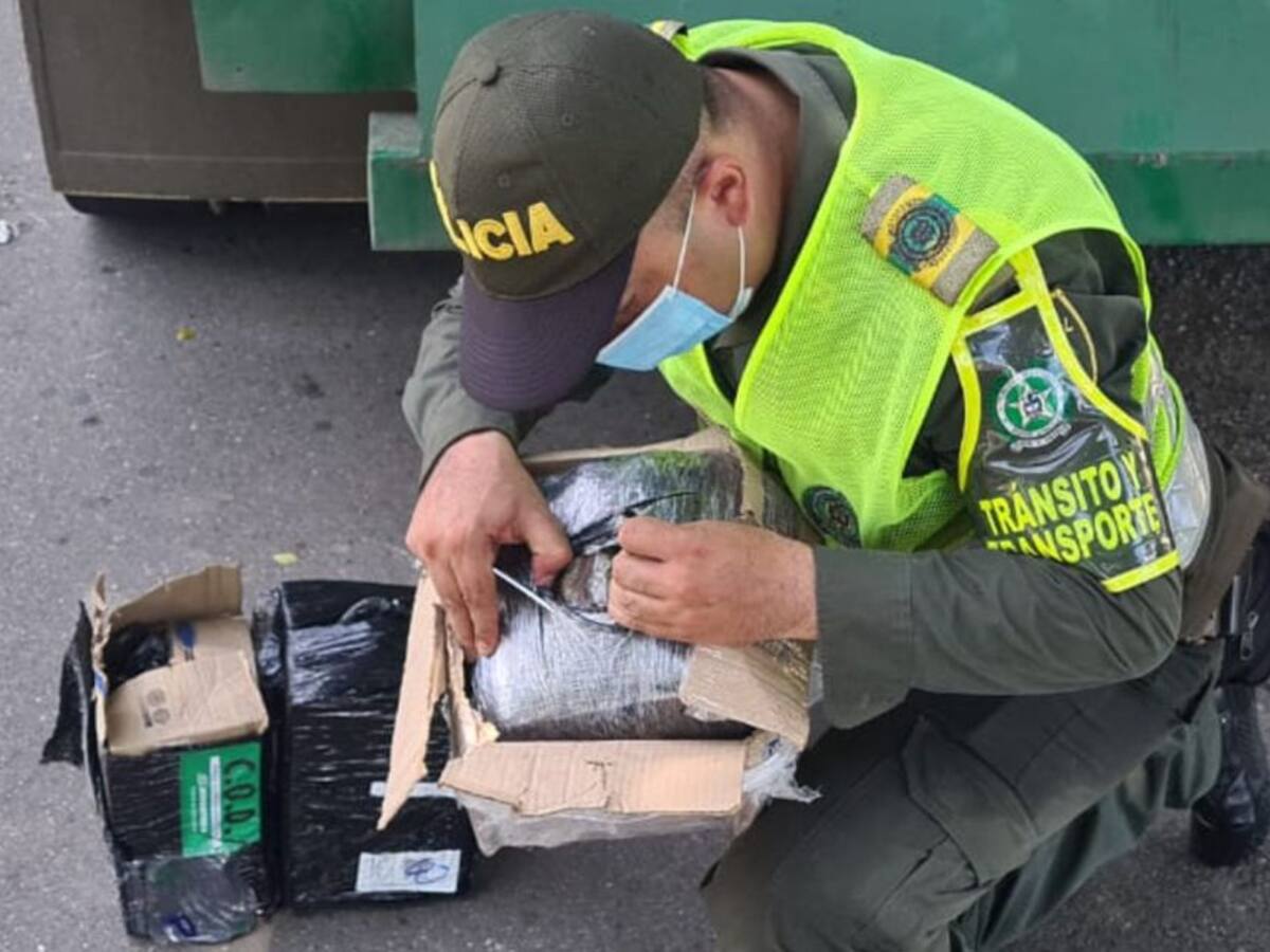 En Caldas fue incautada una encomienda con 10 mil dosis de marihuana