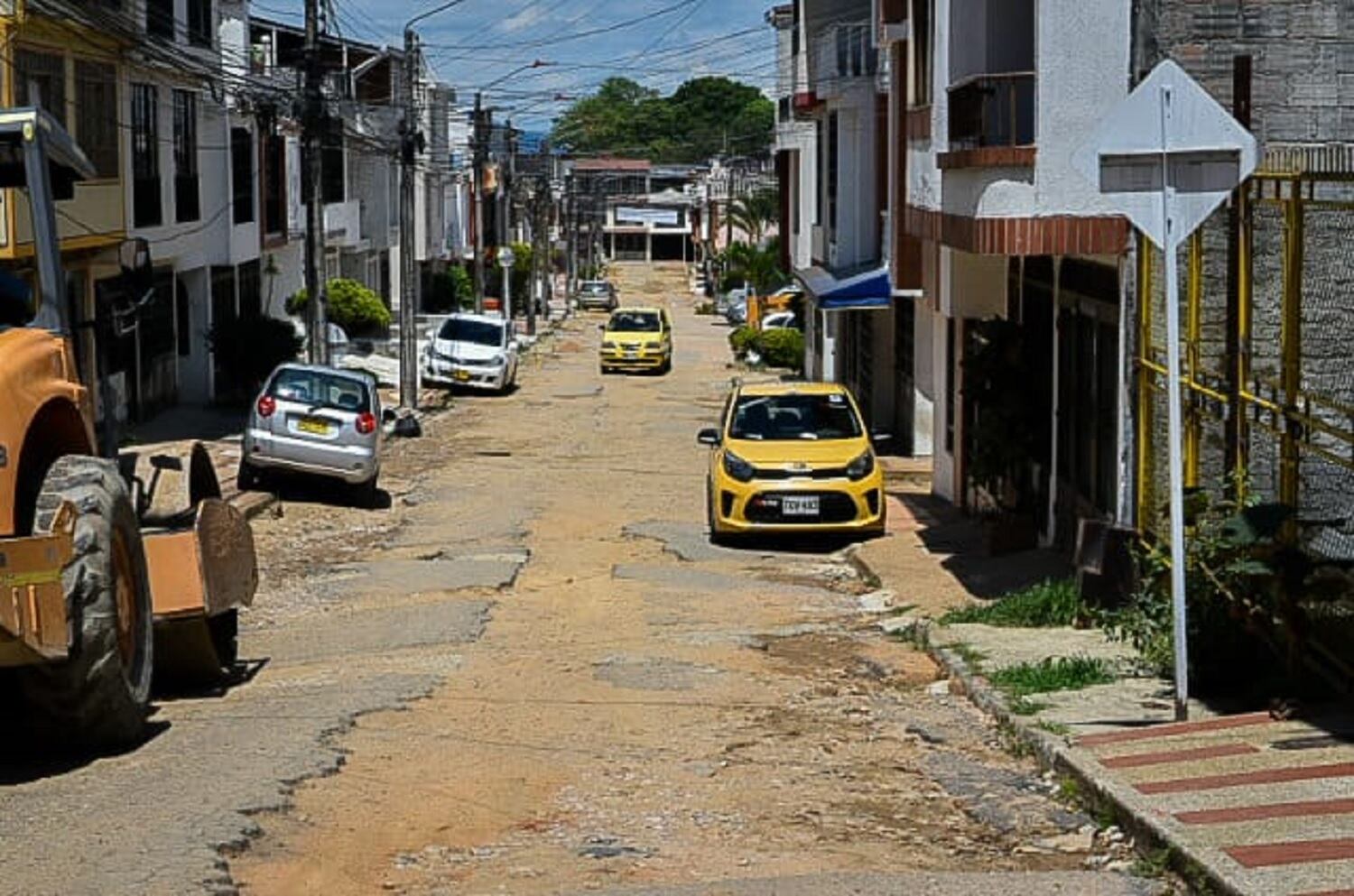 Vía del barrio Hacienda Piedra Pintada en Ibagué