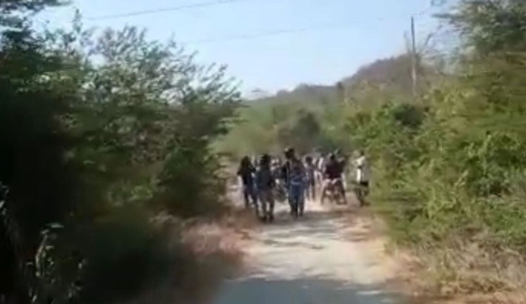 Trocha donde ocurrieron los hechos