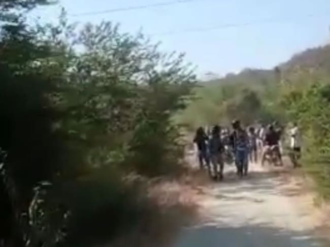 Trocha donde ocurrieron los hechos