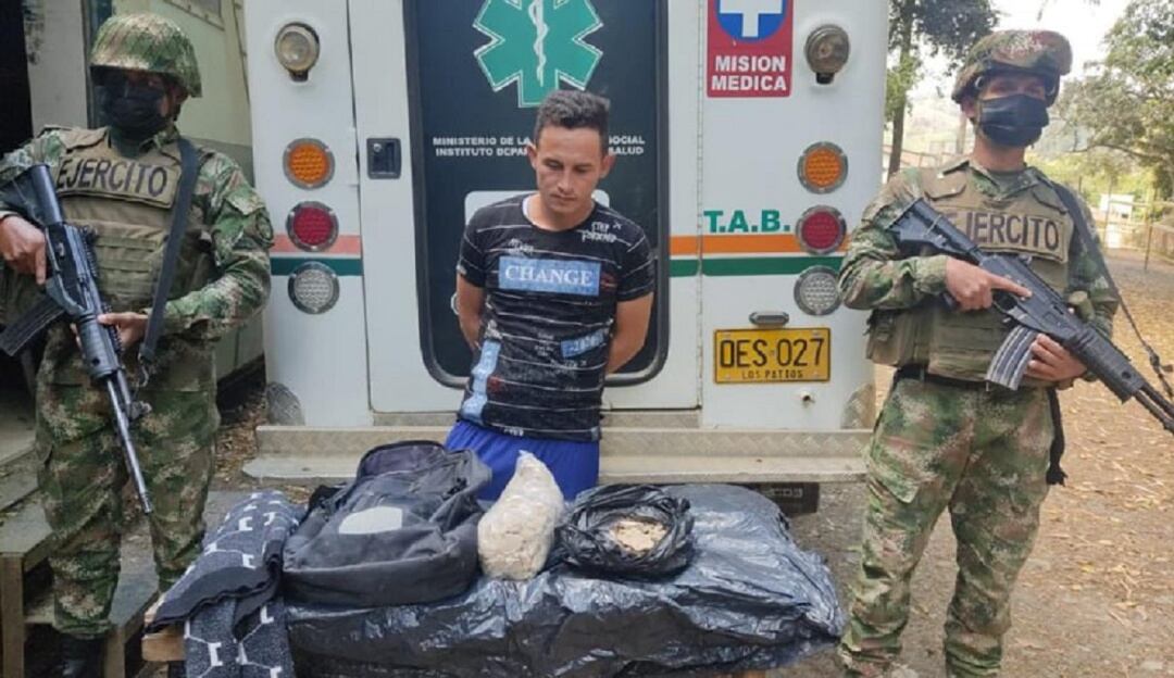 Capturado conductor de ambulancia con droga en Convención 
