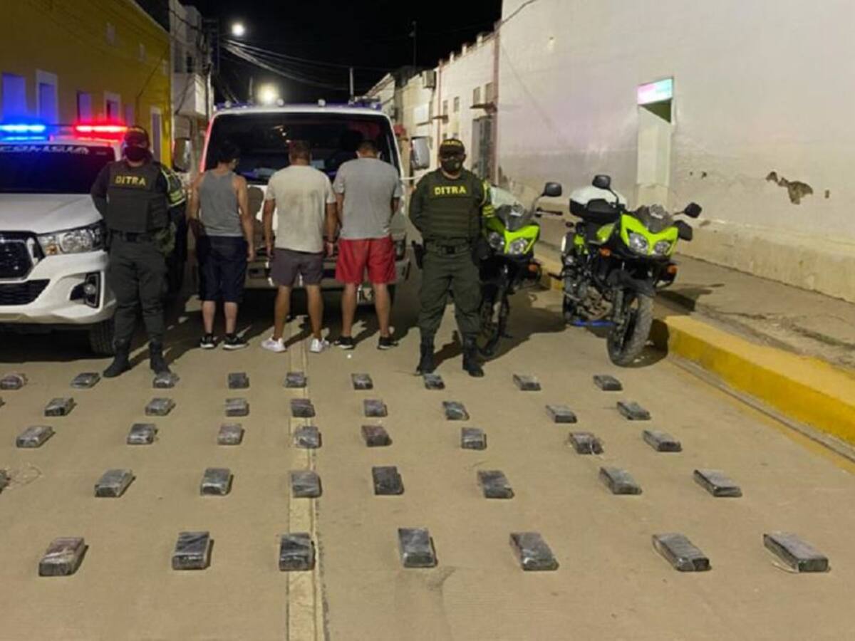 Capturados 3 presuntos traficantes de cocaína en El Carmen de Bolívar