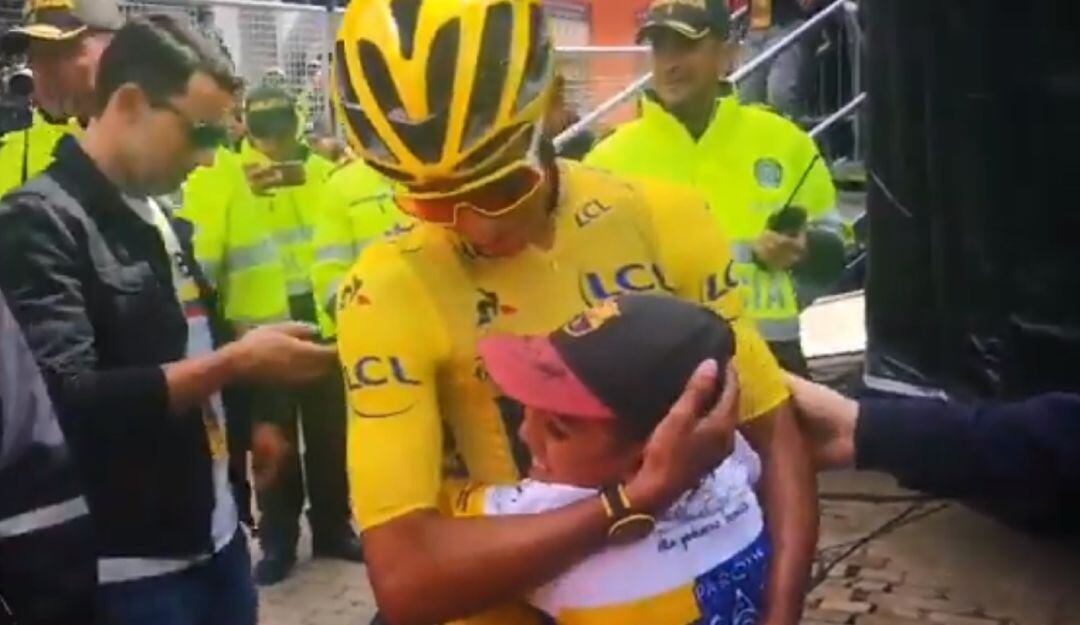 Egan Bernal y Julián Esteban Gómez 