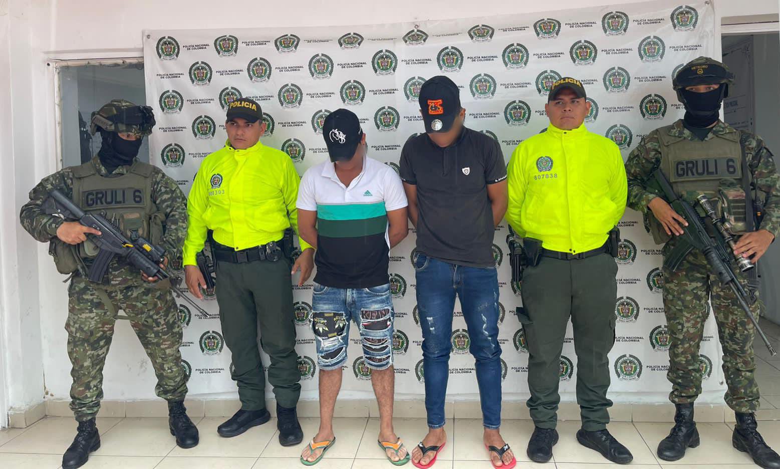 presentan anotaciones judiciales por estar inmersos en conductas violentas.Foto Policía Huila.