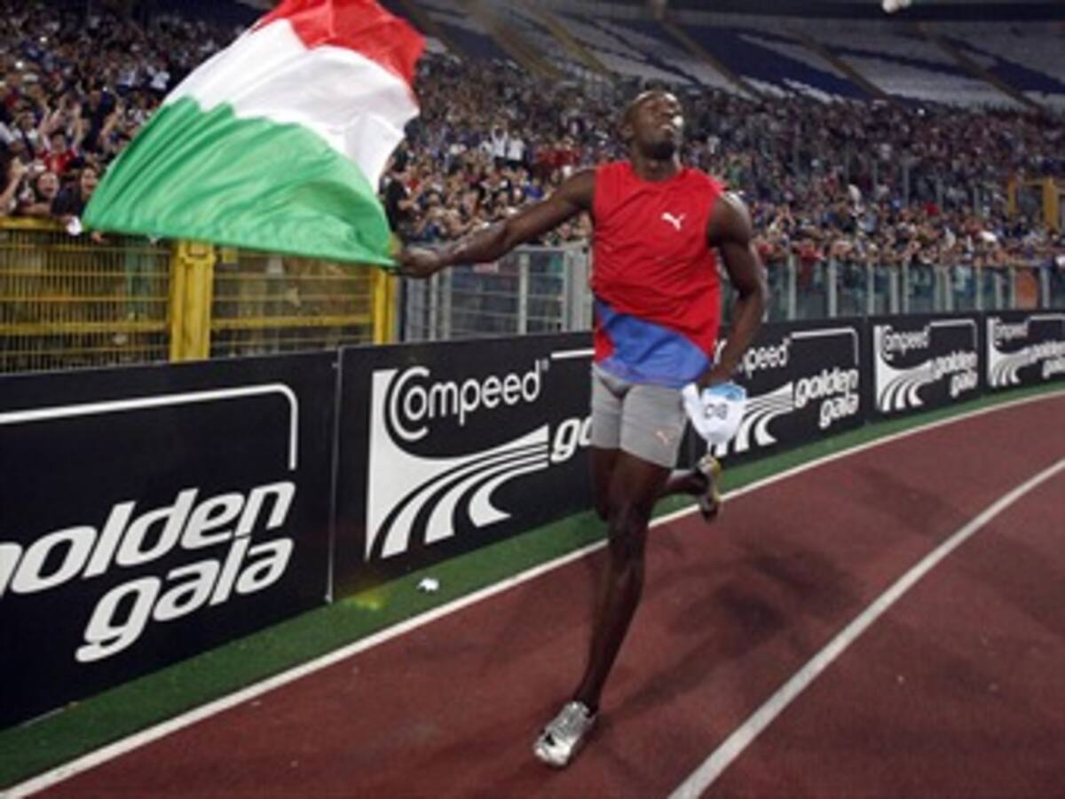 Usain Bolt vence en los 100 metros de Roma con la mejor marca anual