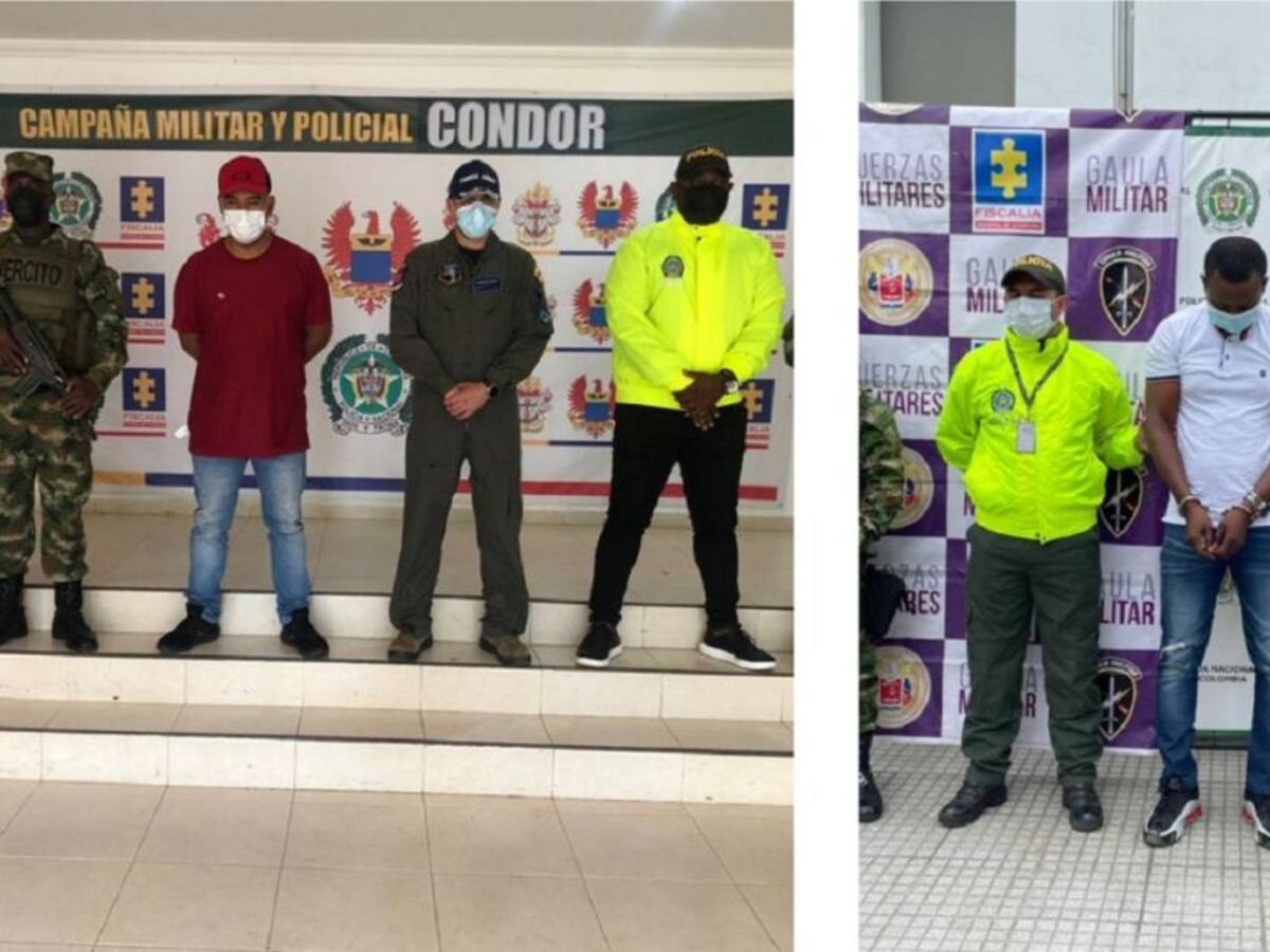 Capturados dos hombres que están en el cartel de los más buscados en Urabá