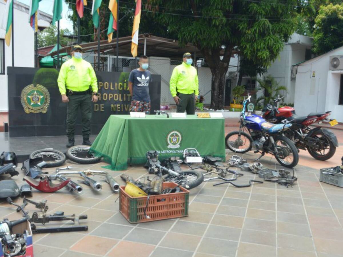 Capturado el ‘desguazador de motos' en Neiva