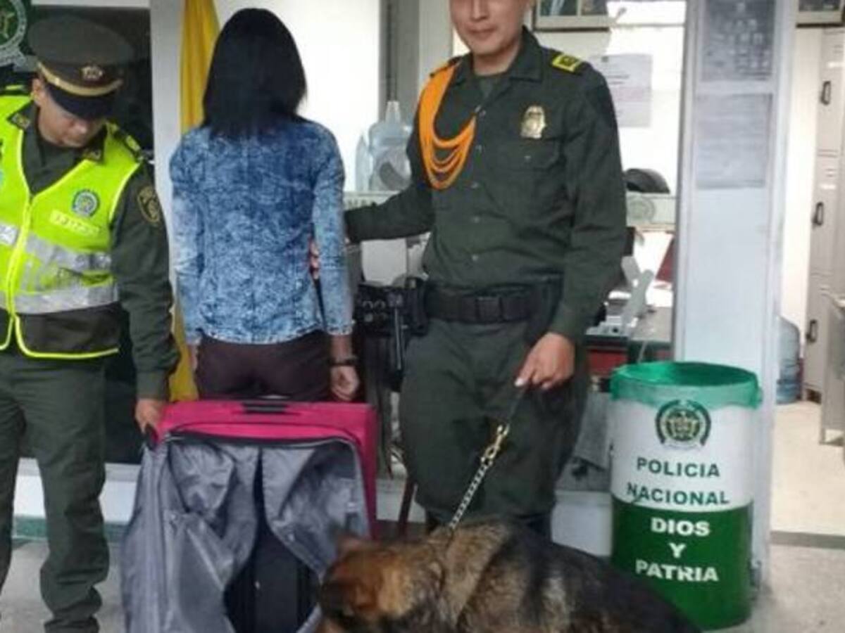 Capturan en Aeropuerto el Edén de Armenia mujer con cocaína en su equipaje