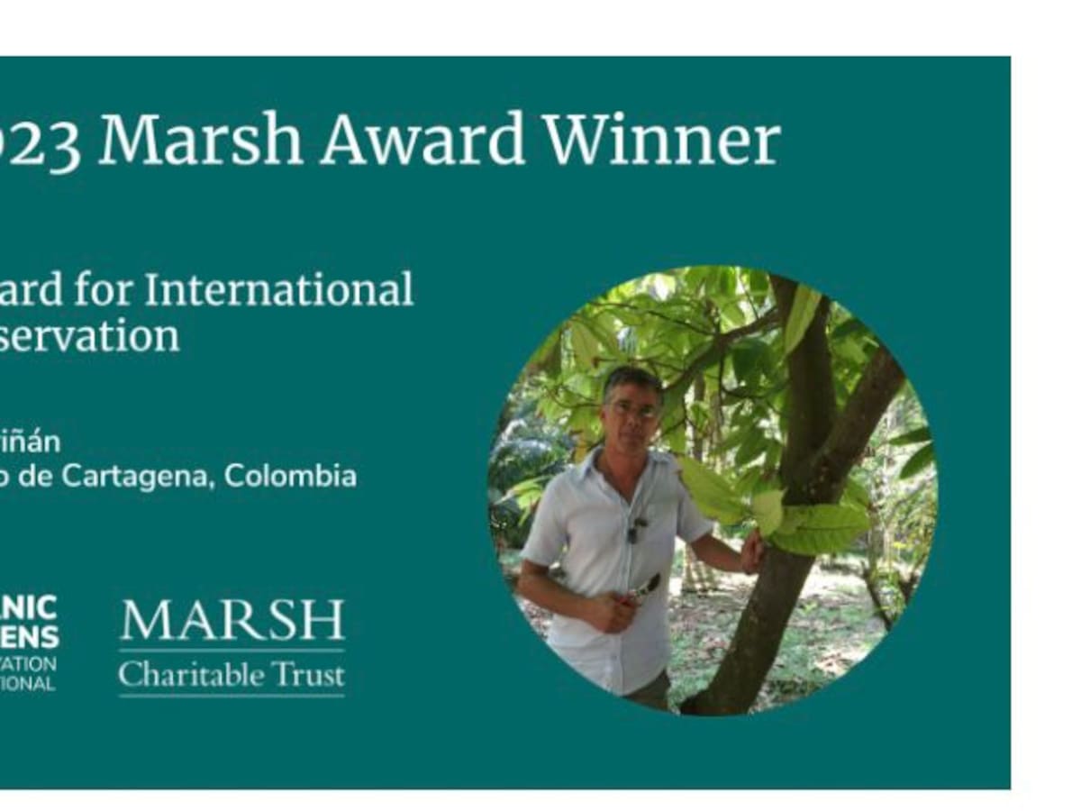 Entregaron premio internacional a director del Jardín Botánico de Cartagena