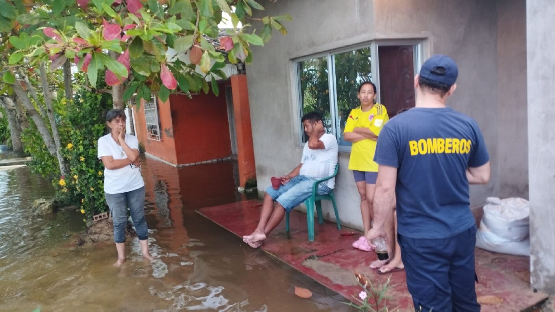 Uno de los barrios damnificados