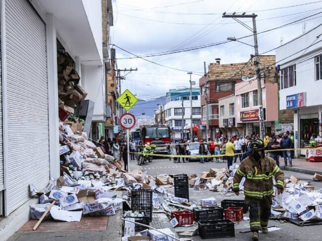 Se desplomó segundo piso de un supermercado en Ciudad Bolívar