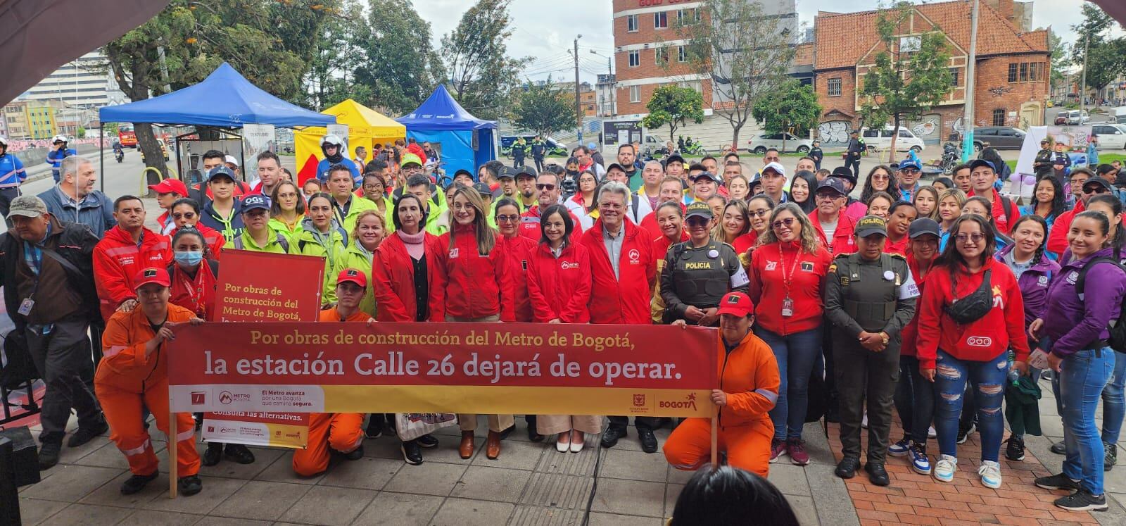 Se acaba la estación de Transmilenio Calle 26, por la construcción del Metro de Bogotá.