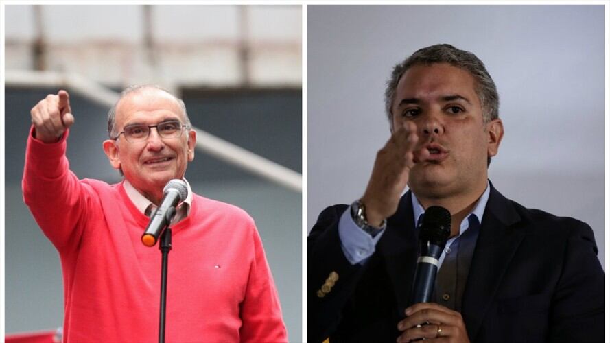 Humberto de La Calle e Iván Duque. Foto: Colprensa