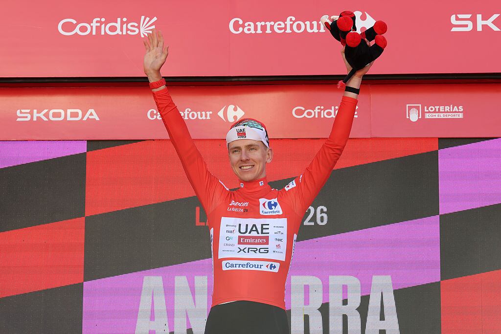 Tadej Pogacar, líder e la Vuelta España / Getty Images
