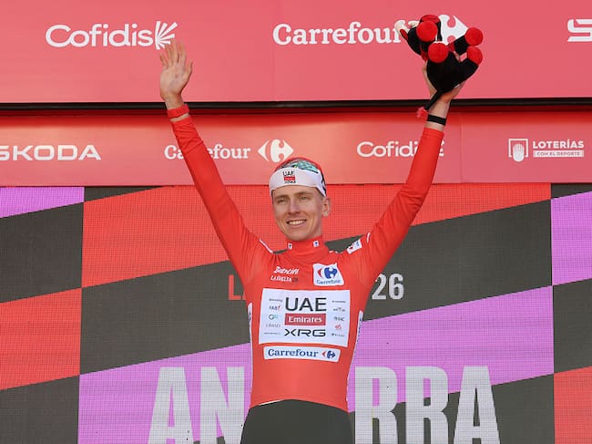 Tadej Pogacar, líder e la Vuelta España / Getty Images