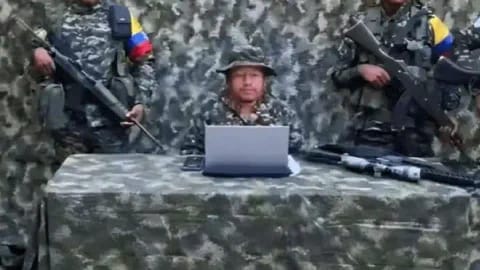 Imagen de alias Libardo González, cabecilla del frente Ismael Ruiz