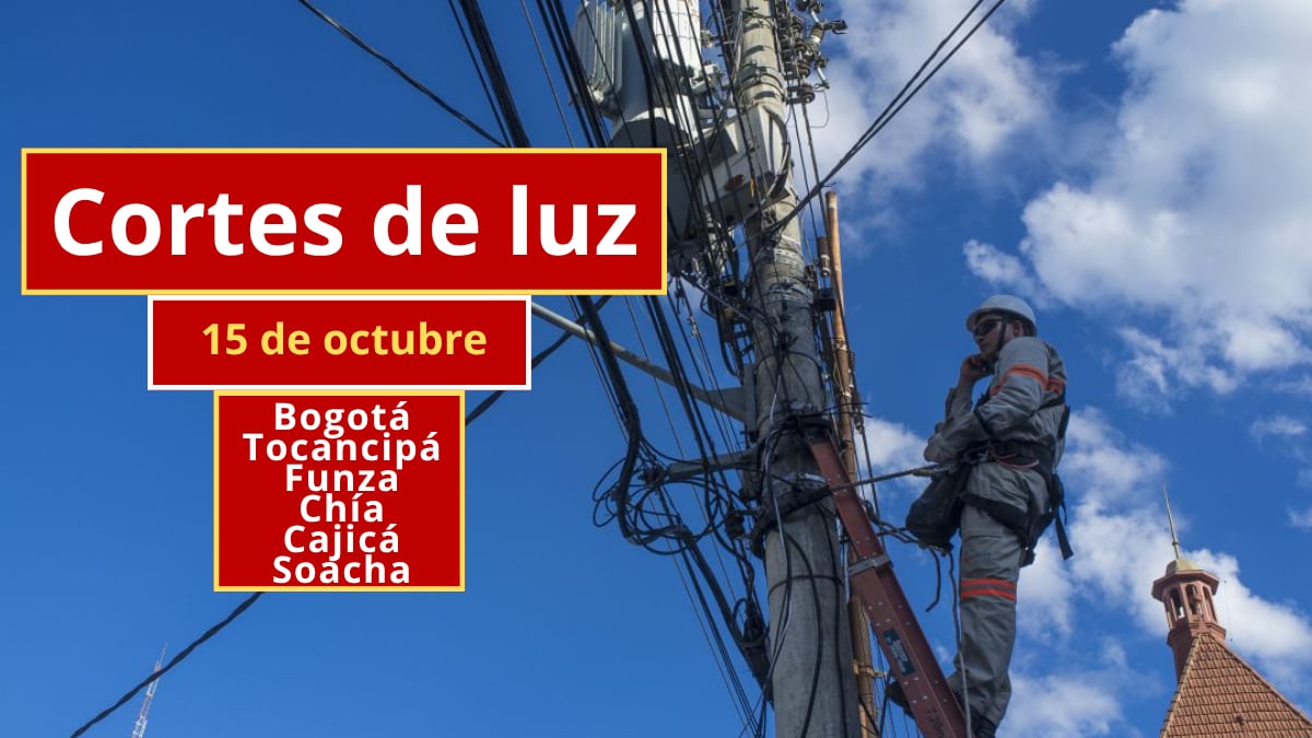 Cortes de luz en Bogotá y municipios aledaños este 15 de octubre. Foto: Enel Colombia.